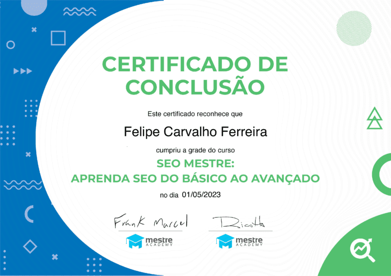 Certificação SEO by Mestre Academy
