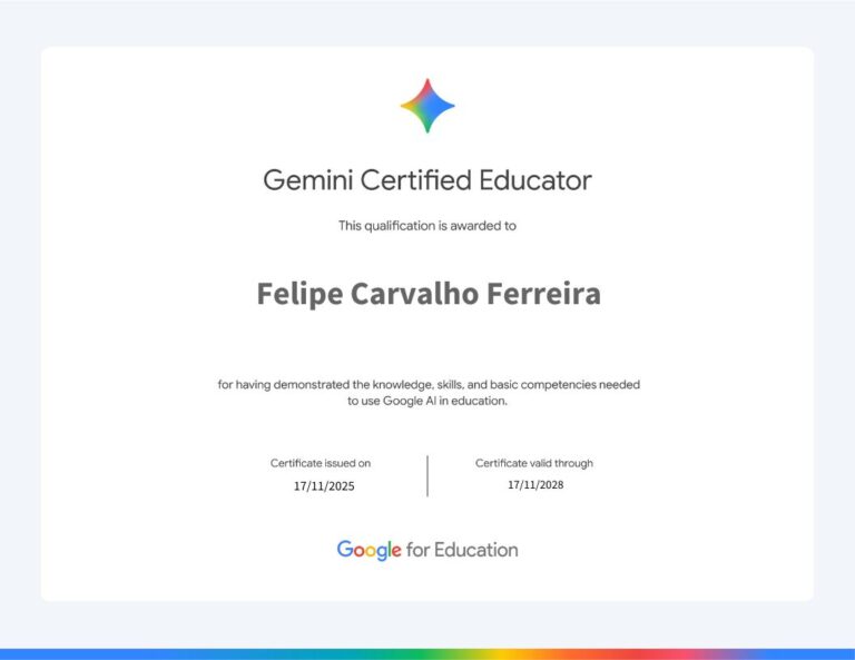 FelipeCFerreira Gemini Certified Educator 2025-2028